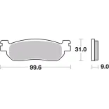 Pastillas de freno moto Brembo genuinas 07YA3107