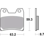 Pastillas de freno moto Brembo genuinas 07YA4007