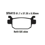 Pastillas de freno sintetizada EBC SFA415HH