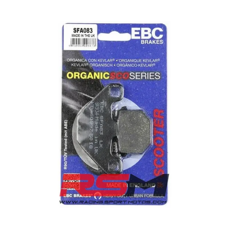 Pastillas de freno orgánica EBC SFA083