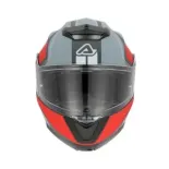 Casco Acerbis Serel 22-06 gris y rojo 0025201.295