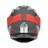 Casco Acerbis Serel 22-06 gris y rojo 0025201.295