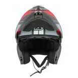 Casco Acerbis Serel 22-06 gris y rojo 0025201.295