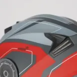 Casco Acerbis Serel 22-06 gris y rojo 0025201.295