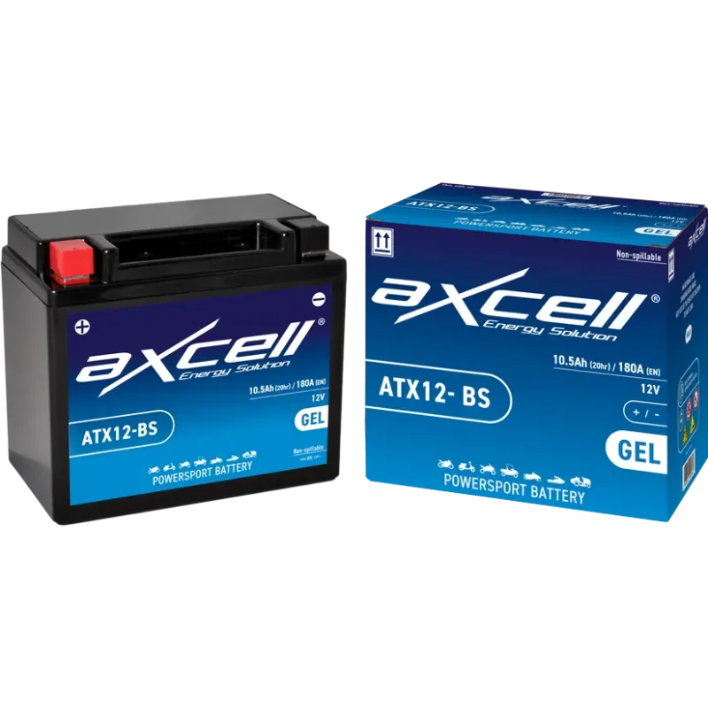Batería de Gel para moto Axcell ATX12-BS YTX12BS