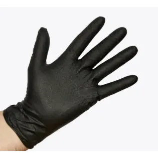 GUANTES NITRILO ONDULADO BLACK RAY TALLA XL caja 50 uds