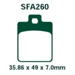 Pastillas de Freno Delanteras EBC SFA260HH Piaggio MP3 400 Sinterizadas HH