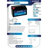 Batería moto Axcell GEL ATZ10S