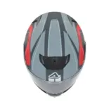 Casco Acerbis Serel 22-06 gris y rojo 0025201.295