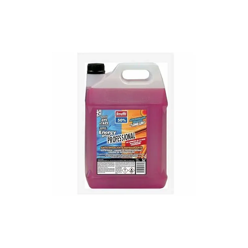 Anticongelante Organico Krafft CC50% G12+ color ROSA en garrafa de 5L