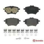 BREMBO P61122 Juego de pastillas de freno