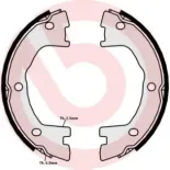 BREMBO SA6508 Juego de zapatas de frenos, freno de estacionamiento