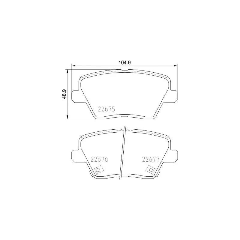 BREMBO P30109 Juego de pastillas de freno