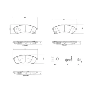 BREMBO P24235 Juego de pastillas de freno