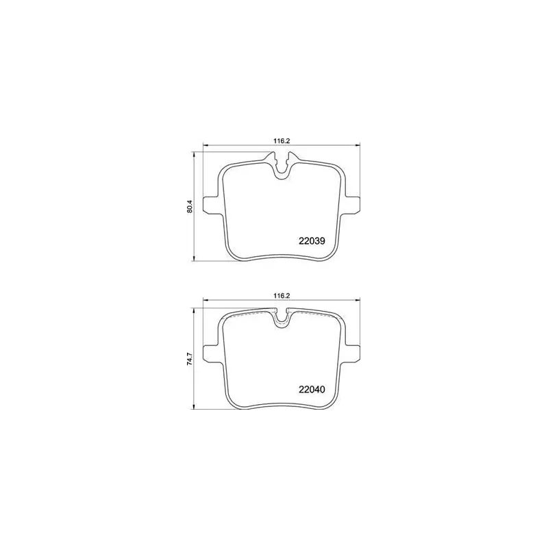 BREMBO P06109 Juego de pastillas de freno