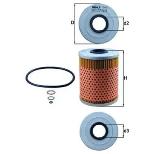 MAHLE OX68D Filtro de aceite