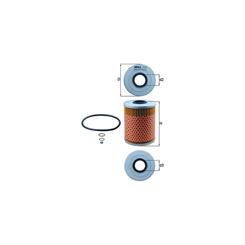 MAHLE OX68D Filtro de aceite