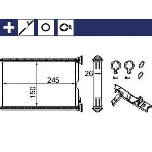 MAHLE AH242000S Radiador de calefacción