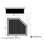 BLUE PRINT ADBP220128 Filtro de aire