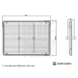 BLUE PRINT ADBP220060 Filtro de aire