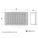 BLUE PRINT ADBP220114 Filtro de aire