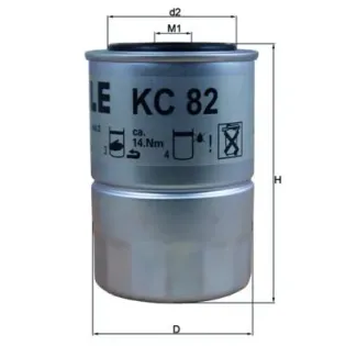 MAHLE KC82D Filtro combustible