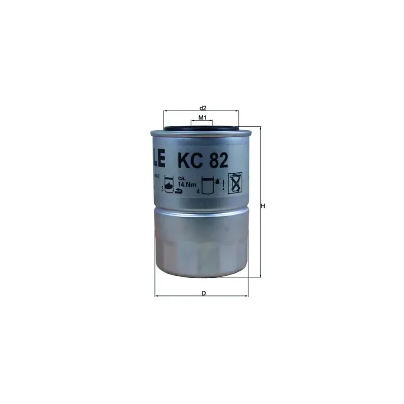 MAHLE KC82D Filtro combustible