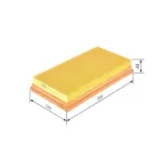 BOSCH F026400107 Filtro de aire