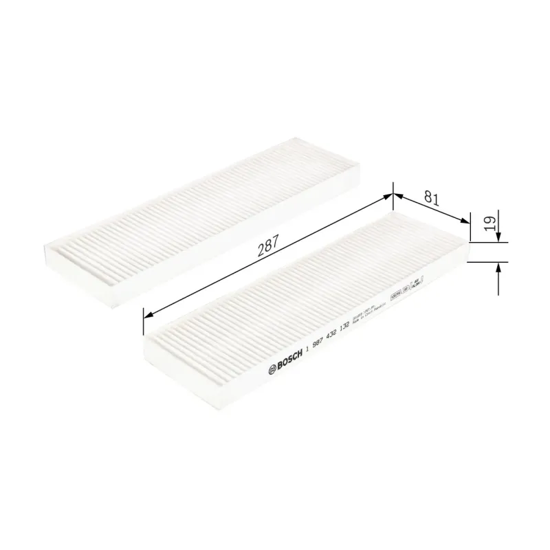 BOSCH 1987432132 Filtro, aire habitáculo