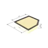 BOSCH F026400456 Filtro de aire