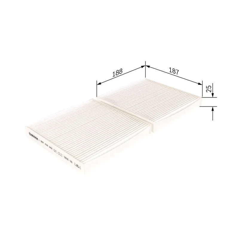 BOSCH 1987432242 Filtro, aire habitáculo