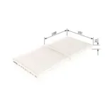 BOSCH 1987432242 Filtro, aire habitáculo