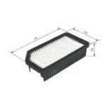 BOSCH F026400137 Filtro de aire