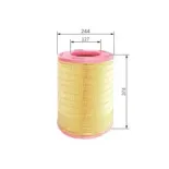 BOSCH F026400536 Filtro de aire