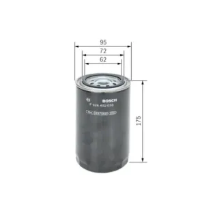 BOSCH F026402030 Filtro combustible