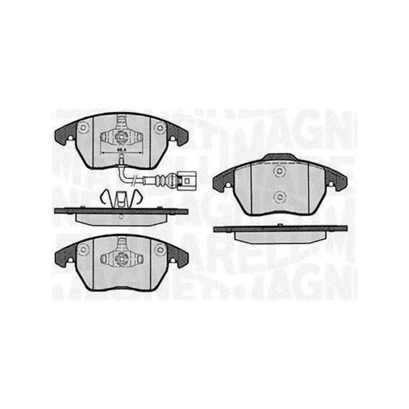 MAGNETI MARELLI 363916060657 Juego de pastillas de freno