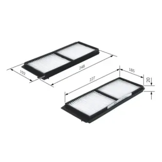 BOSCH 1987432275 Filtro, aire habitáculo