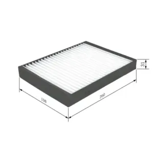 BOSCH 1987432221 Filtro, aire habitáculo