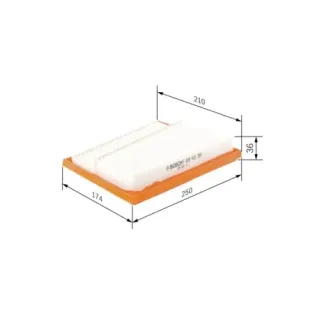 BOSCH F026400388 Filtro de aire