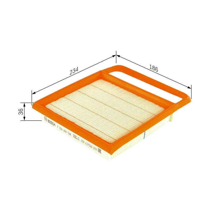 BOSCH F026400504 Filtro de aire