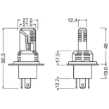 ams-OSRAM 64193DWESY-HCB Lámpara, faro antiniebla
