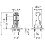 ams-OSRAM 64210DWESY-HCB Lámpara, faro antiniebla