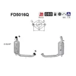 AS FD5016Q Filtro hollín/partículas, sistema escape