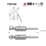 AS FD5106 Filtro hollín/partículas, sistema escape