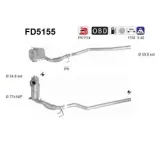AS FD5155 Filtro hollín/partículas, sistema escape