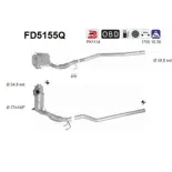 AS FD5155Q Filtro hollín/partículas, sistema escape