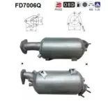 AS FD7006Q Filtro hollín/partículas, sistema escape