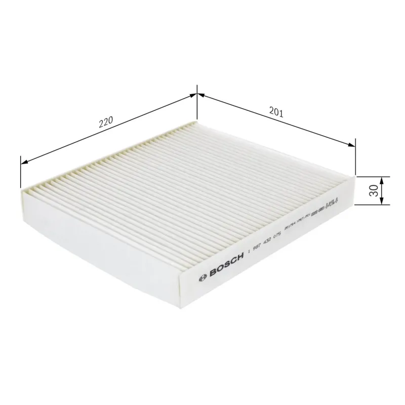 BOSCH 1987432075 Filtro, aire habitáculo