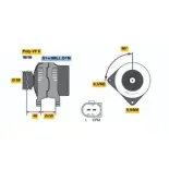 BOSCH 0124515022 Alternador