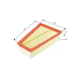 BOSCH F026400380 Filtro de aire